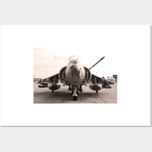 RAF Harrier aircraft Posters and Art